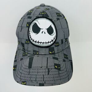 Disney Parks Jack Skellington Gray Eerie Eyes Adjustable Baseball Cap